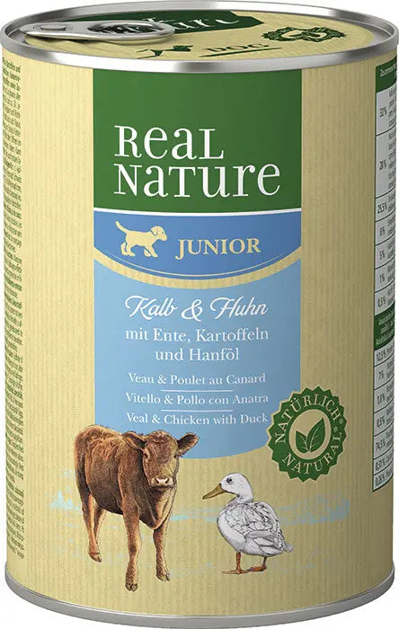 Junior, dåse kalv & kylling 400 g