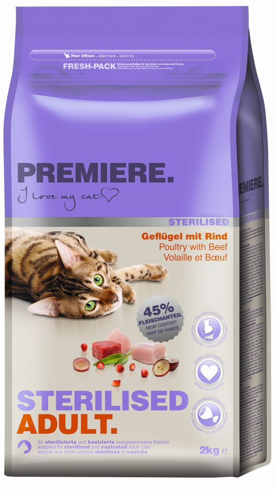 Adult Sterilised fjerkræ & okse 2 kg
