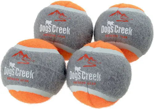 Tennisbolde Ibex 4 stk 6 cm orange/grå