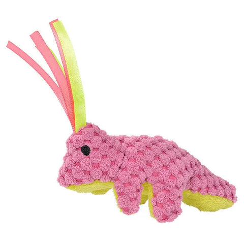 Dino m/fjeder 13 cm ass farve