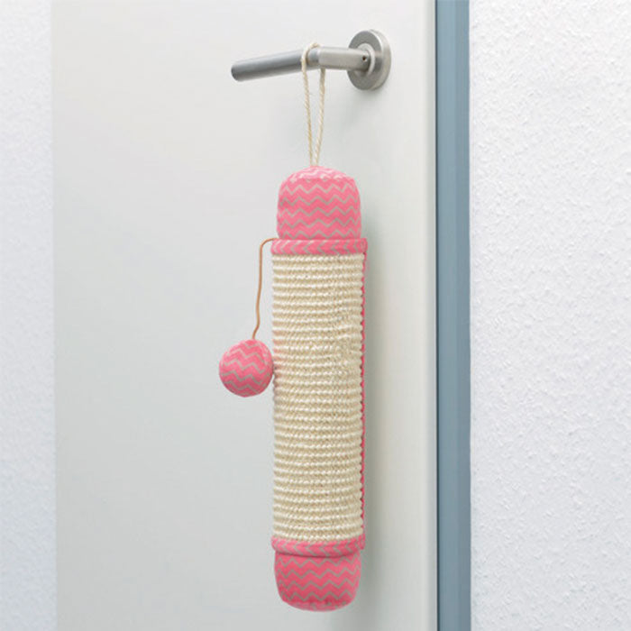 Kradserulle Ivory38 x ø7 cm ass pink/grøn