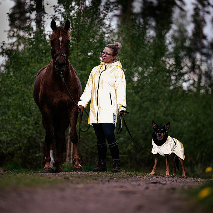 Regnjakke Lite Visibility 30 cm gul