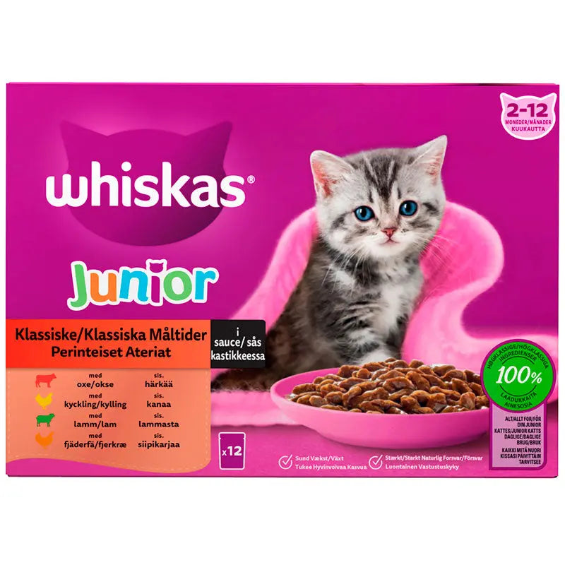 Junior, Sovs menuboks pouch klassisk menu 12x85 g