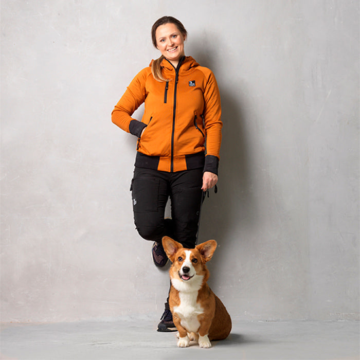 Hundelufter Hoodie orange
