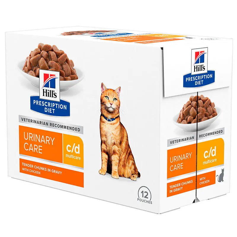Diætetisk Feline c/d Multicare kylling 12x85 g
