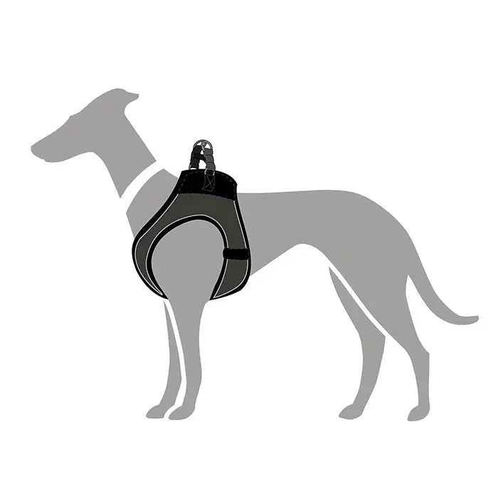 Hunter Hilo Comfort Hundesele hals 35-37cm bryst 36-40cm grå
